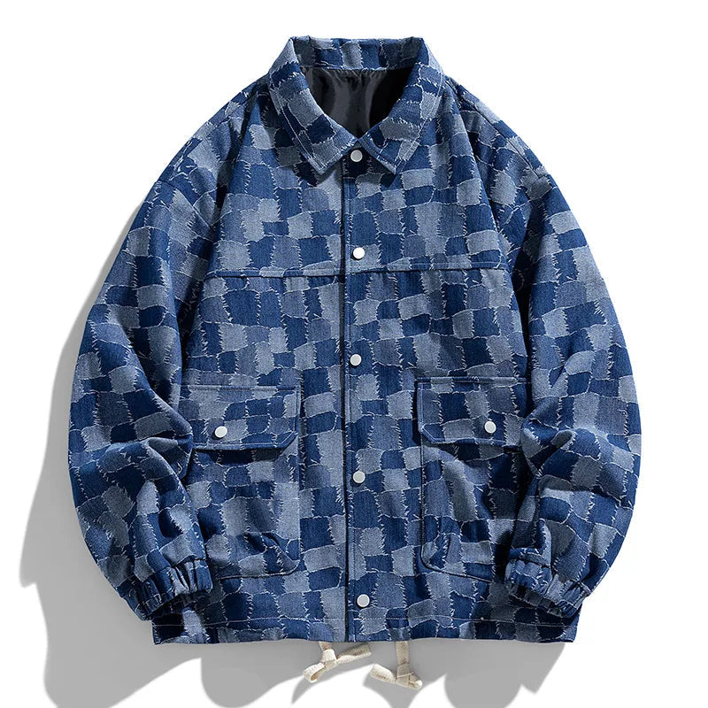 Carter Checkered Denim Jacket