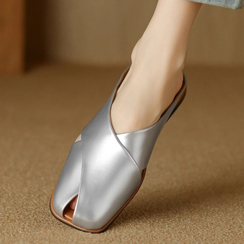 Valentara Crisscross Mules