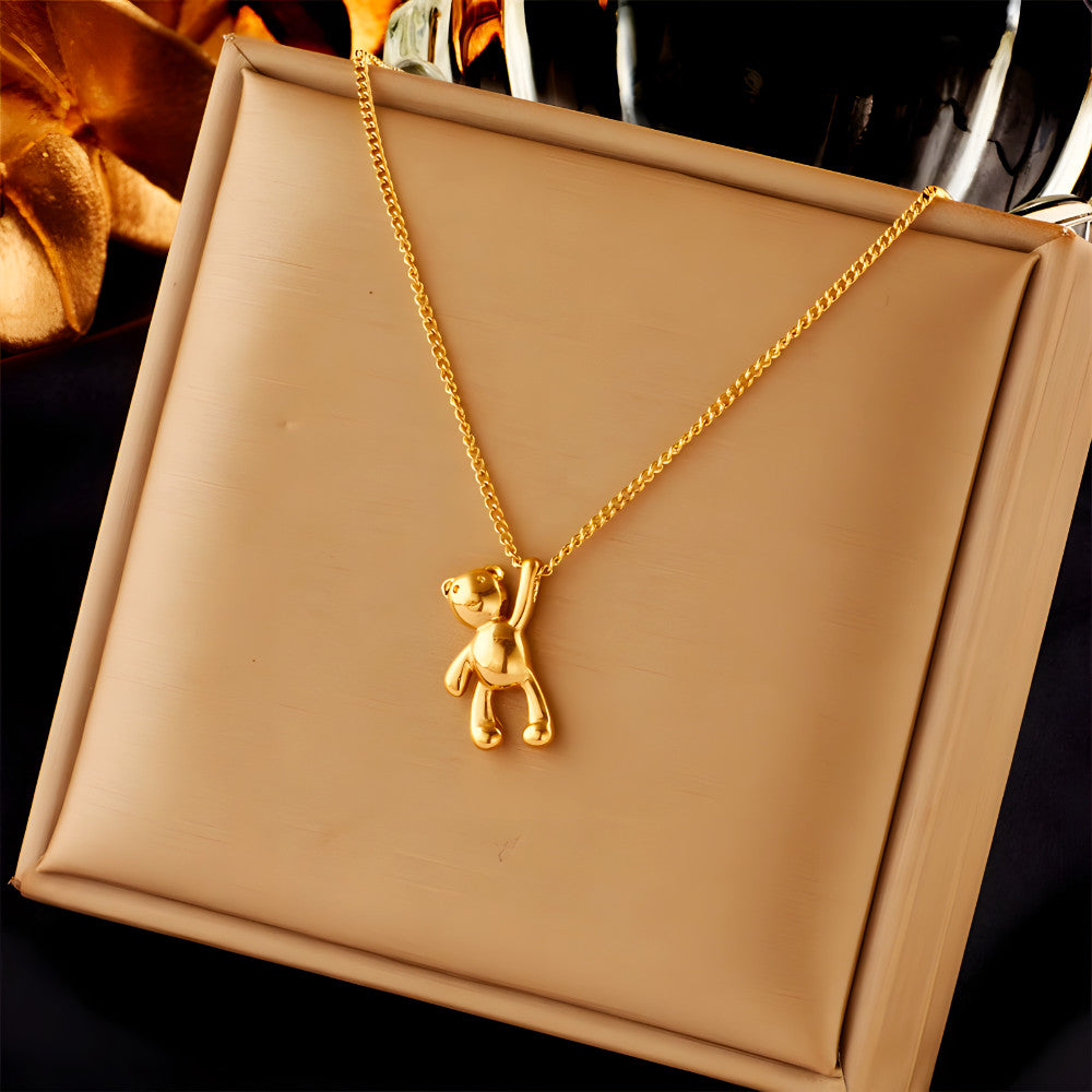 Golden Bear Necklace