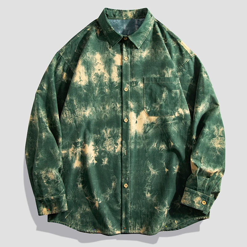 Royce Tie-Dye Button-Up Shirt