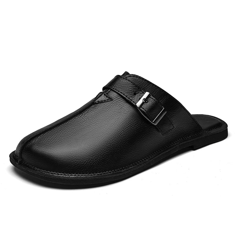Fenwick Genuine Leather Slip-On Mules