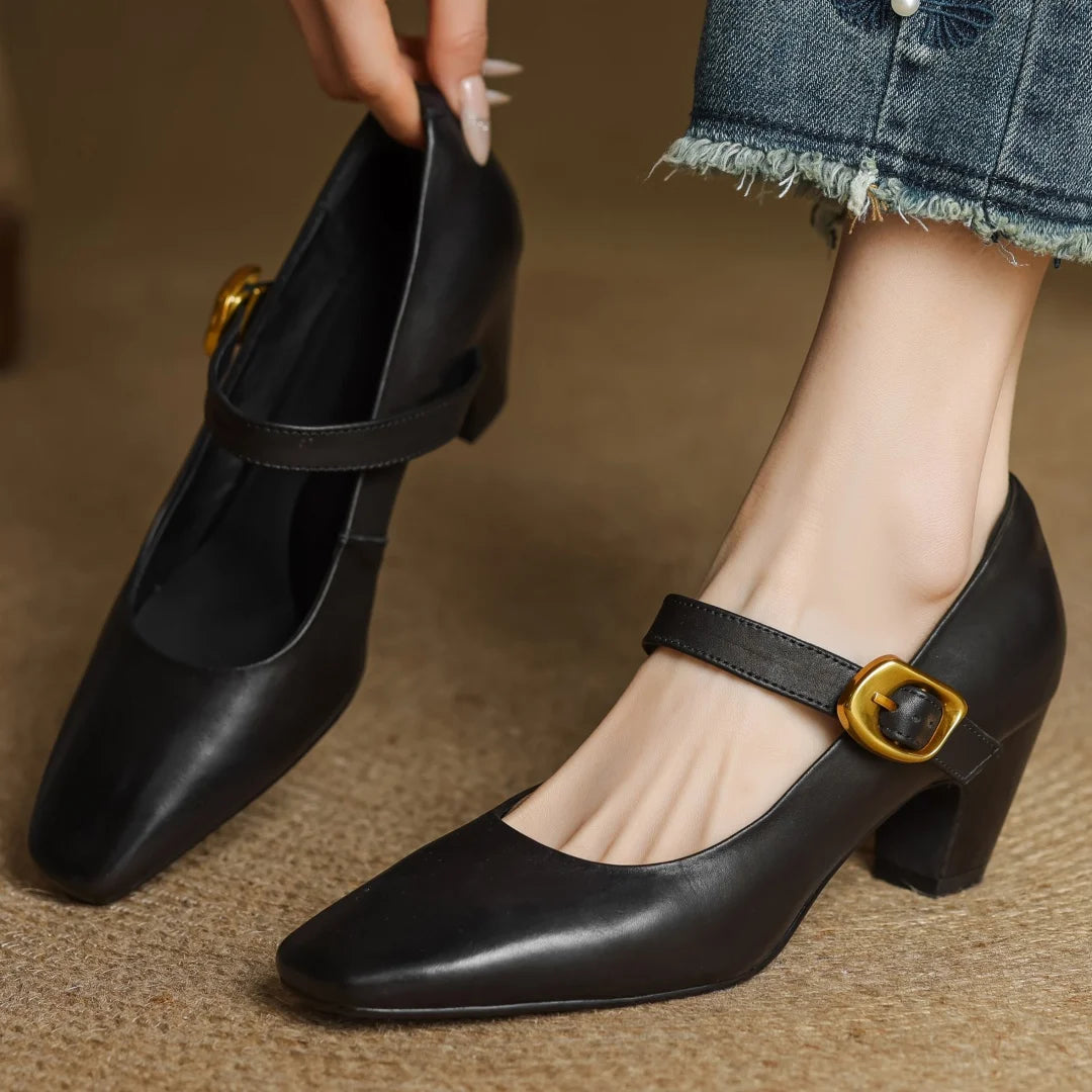 Celina Genuine Leather Heels