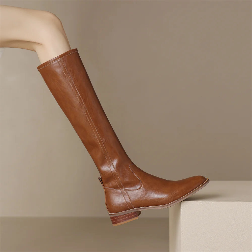 Adeline Genuine Leather Boots