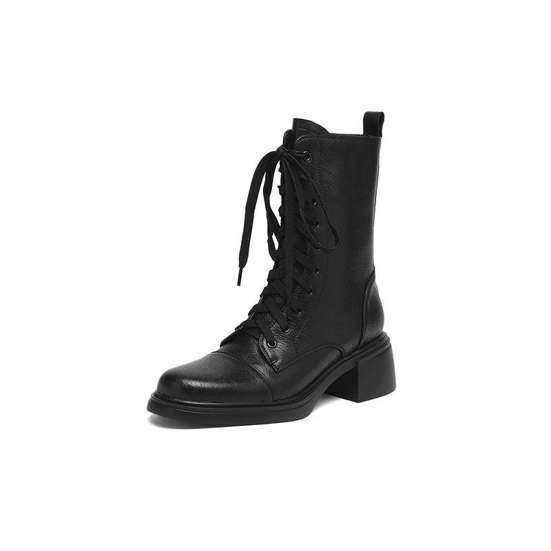 Carter Leather Combat Boots