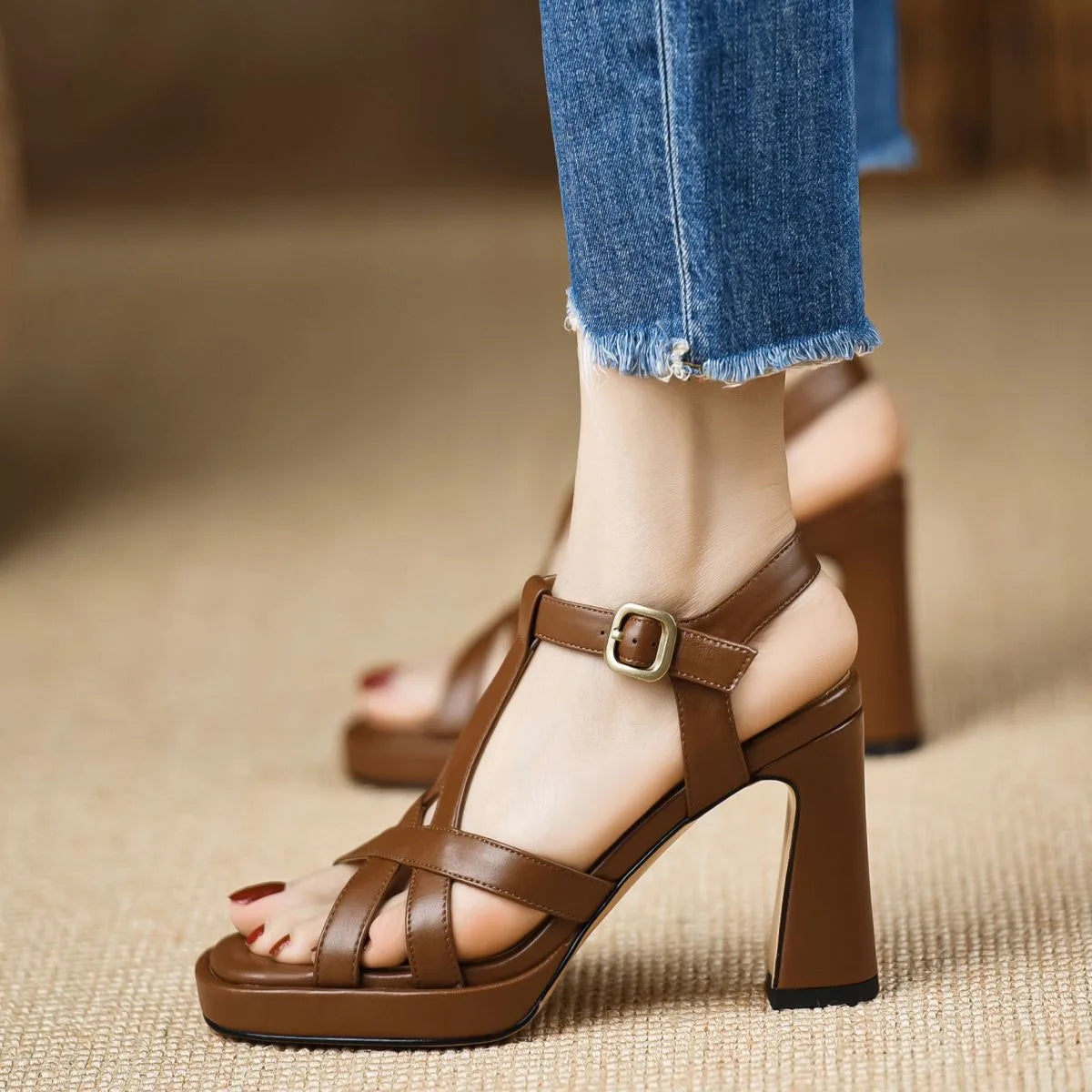 Valeria High-Heel Gladiator Sandal