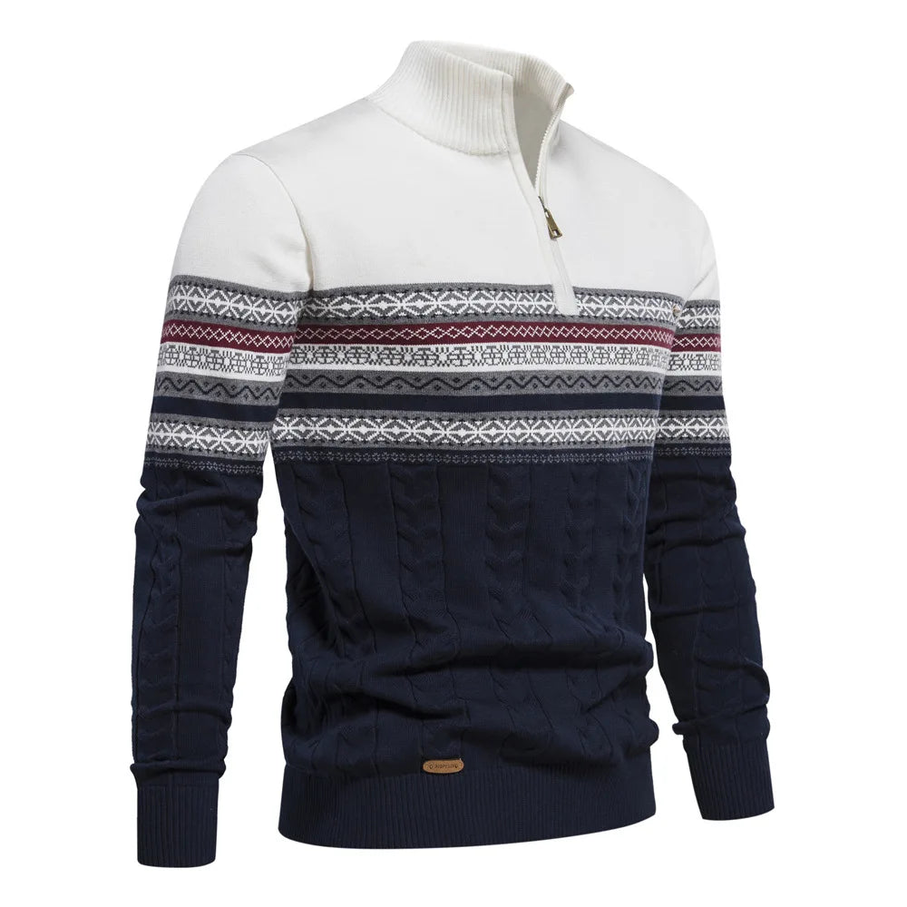Clayton Collared Winter Knit Pullover