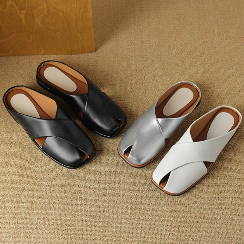 Valentara Crisscross Mules