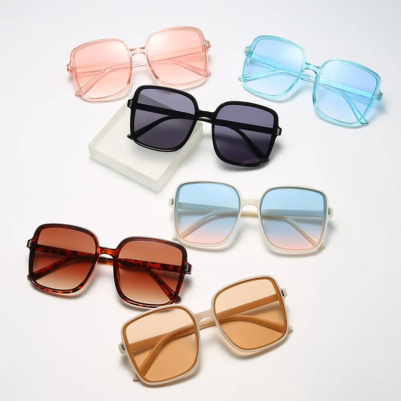 Sunset Glam Square Frame Sunglasses