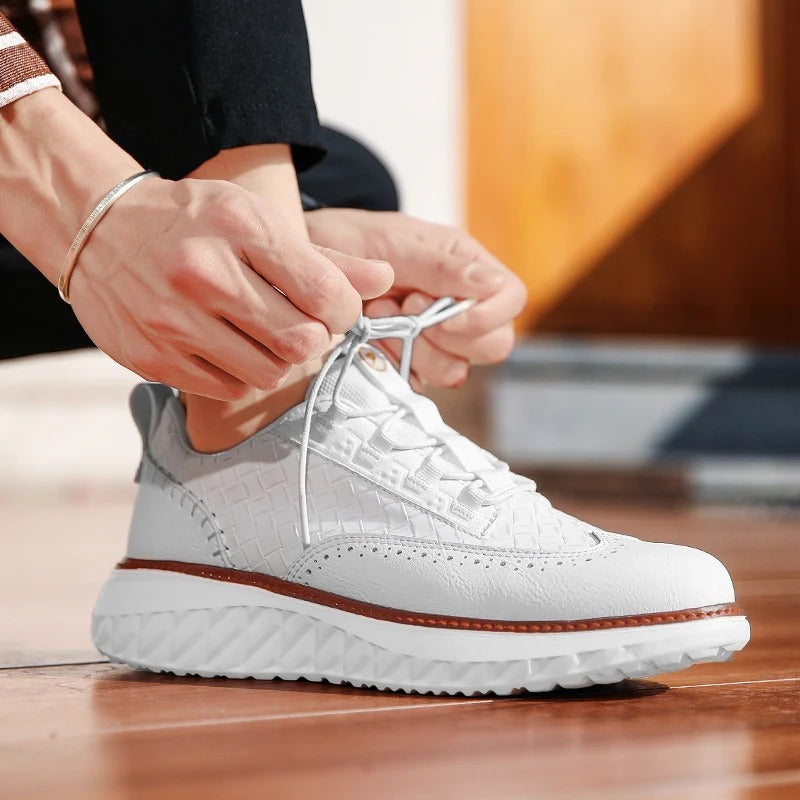 Axton Brogue Leather Sneakers