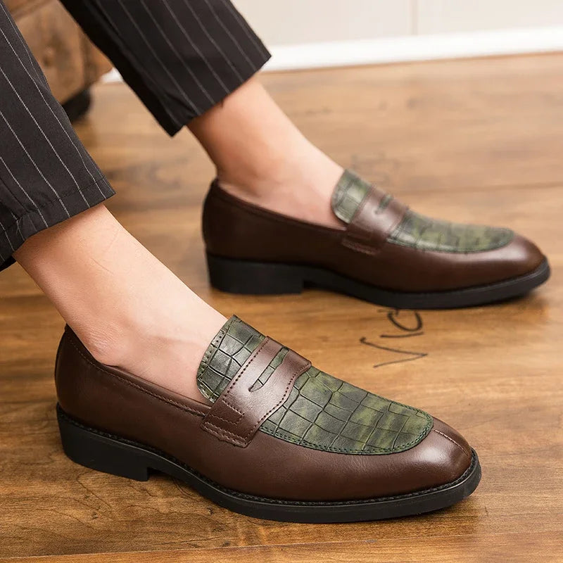 Crownfield Crocodile Loafers