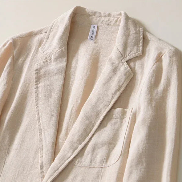Thaden Men's Cotton Linen Striped Blazer