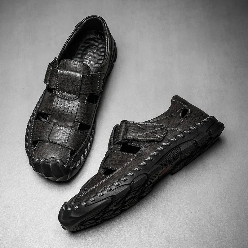 Corbin Genuine Leather Fisherman Sandals