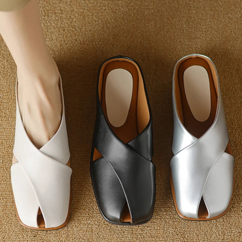 Valentara Crisscross Mules