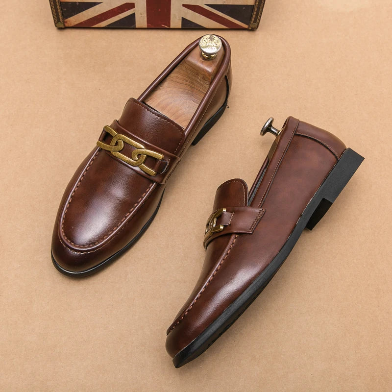 Hunter Leather Slip-On Loafers