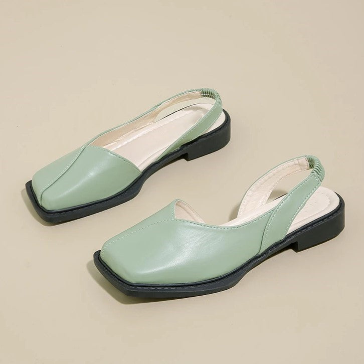 Olivine Slingback Flats