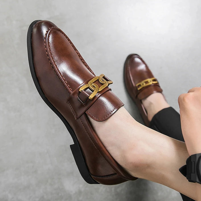 Hunter Leather Slip-On Loafers