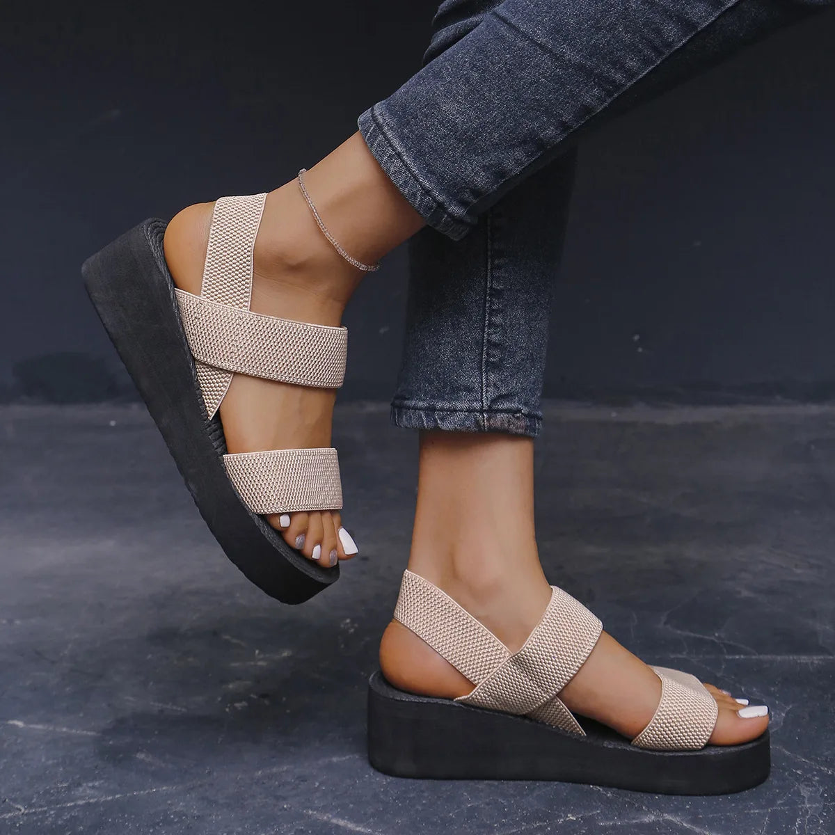 Aria Wedge Sandals