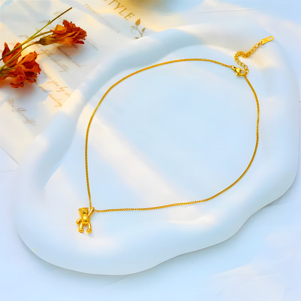 Golden Bear Necklace