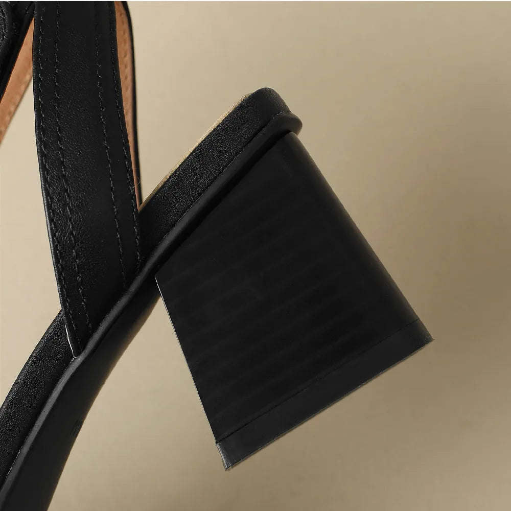 Savona Genuine Leather Heels