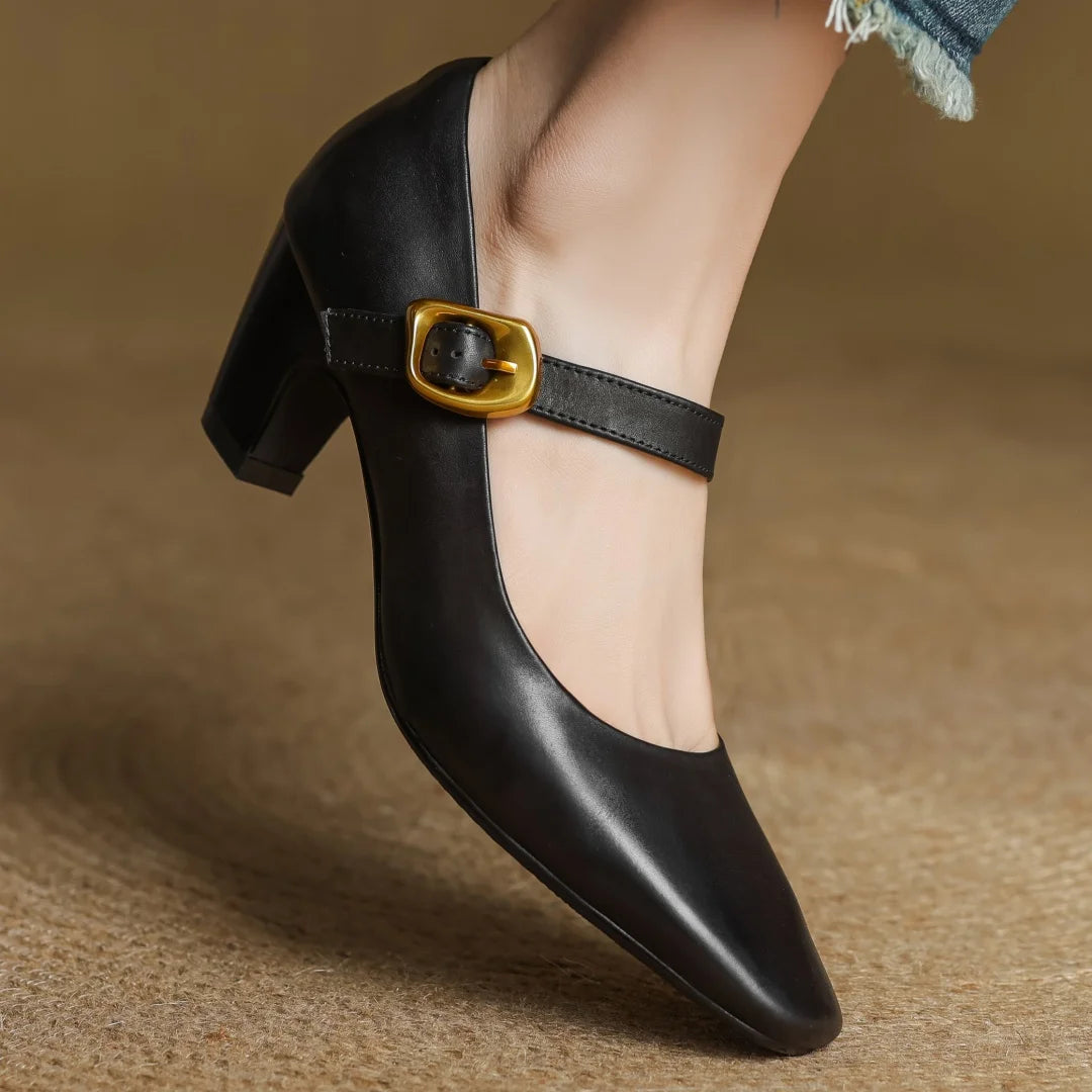 Celina Genuine Leather Heels
