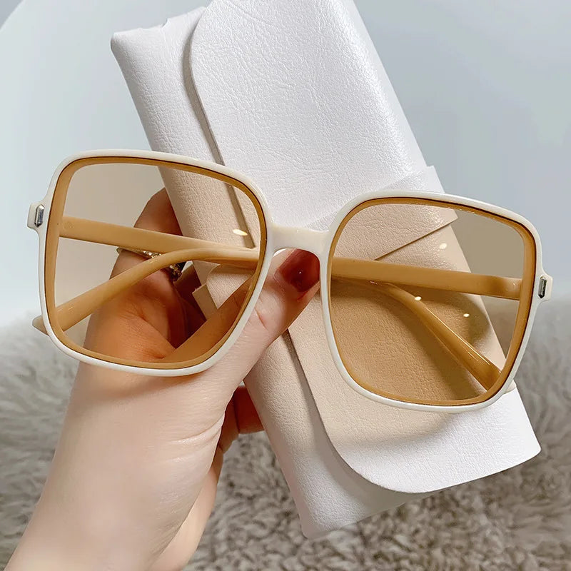 Sunset Glam Square Frame Sunglasses