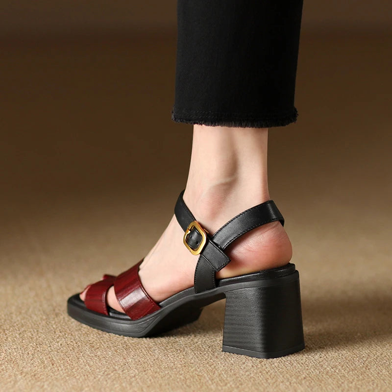 Noelle Genuine Leather Sandals