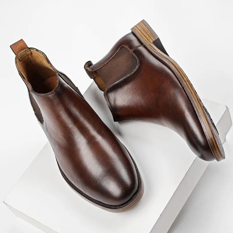 Warren Genuine Leather Chelsea Boots