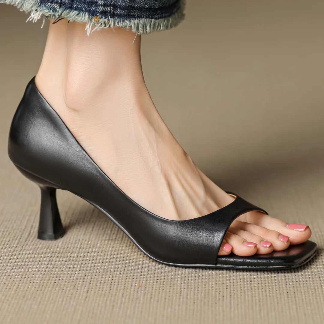 Juliet Genuine Leather Heels