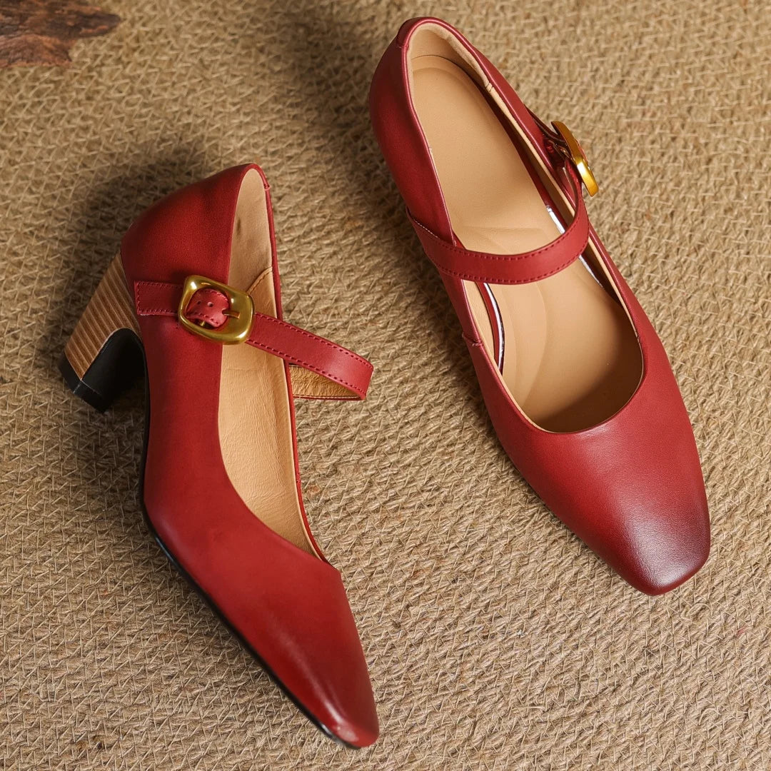 Celina Genuine Leather Heels