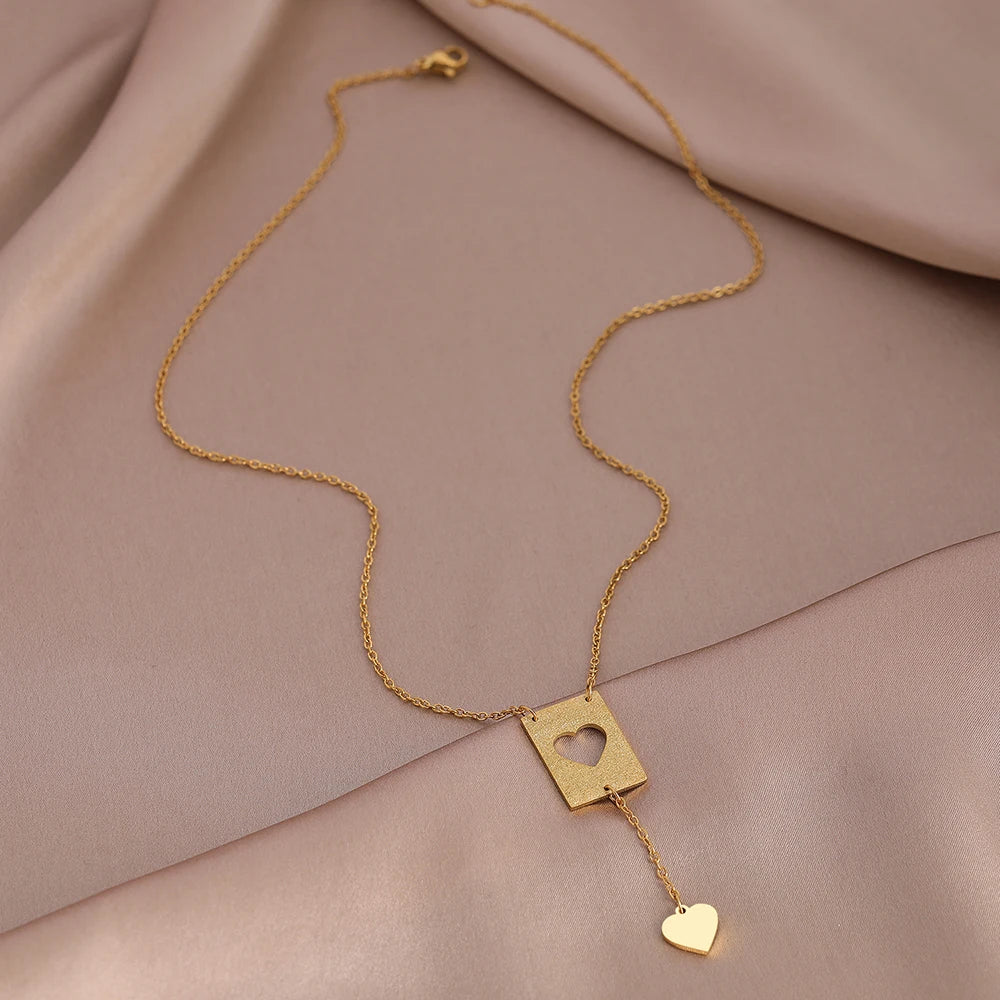 Cutout Pendant Necklace