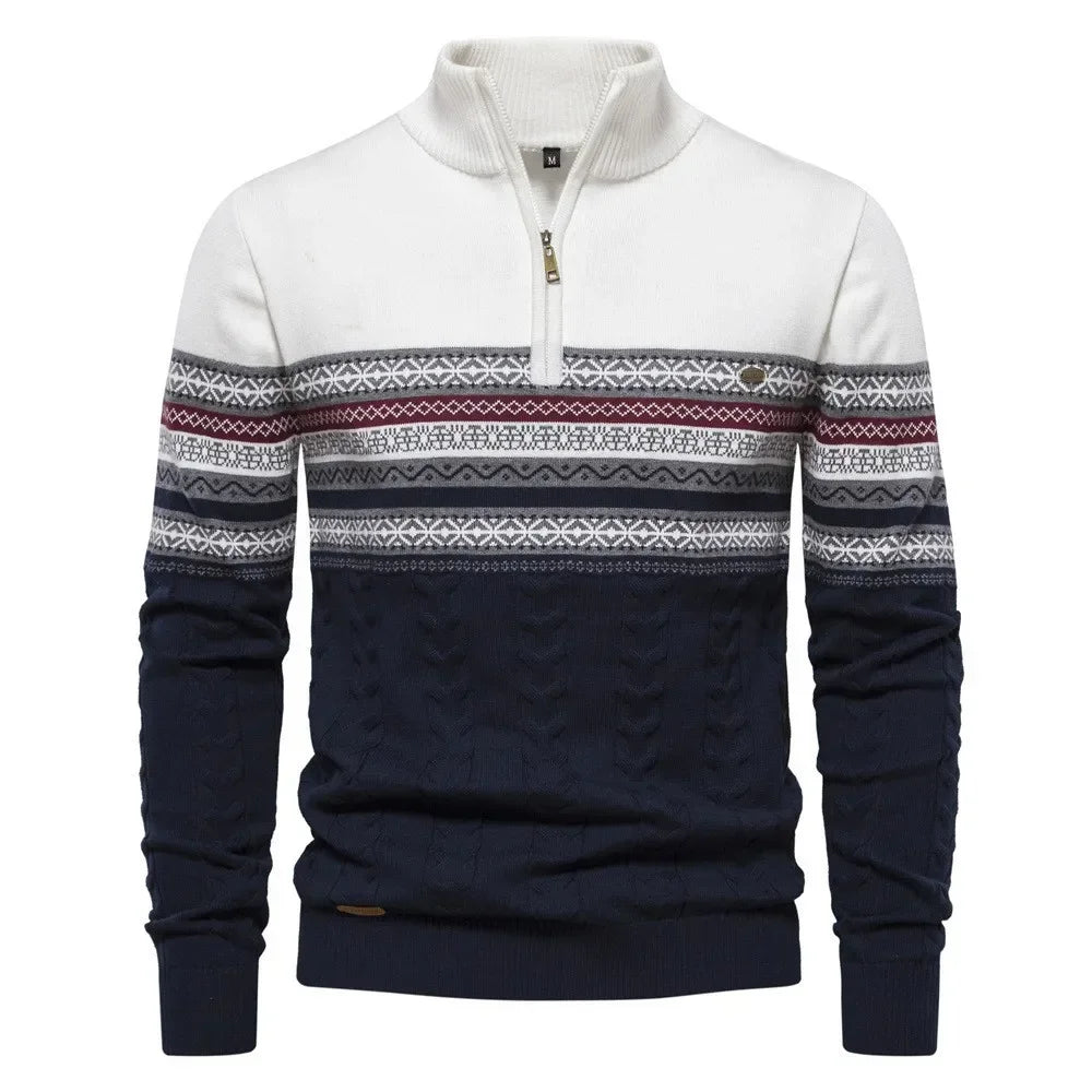 Clayton Collared Winter Knit Pullover