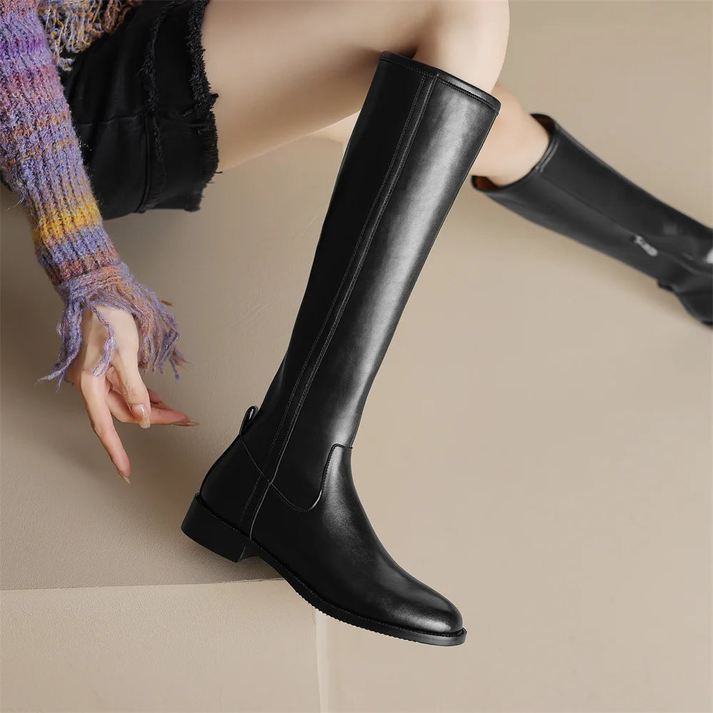 Adeline Genuine Leather Boots
