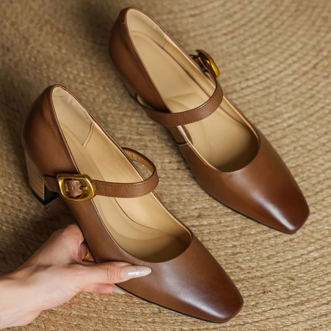 Celina Genuine Leather Heels