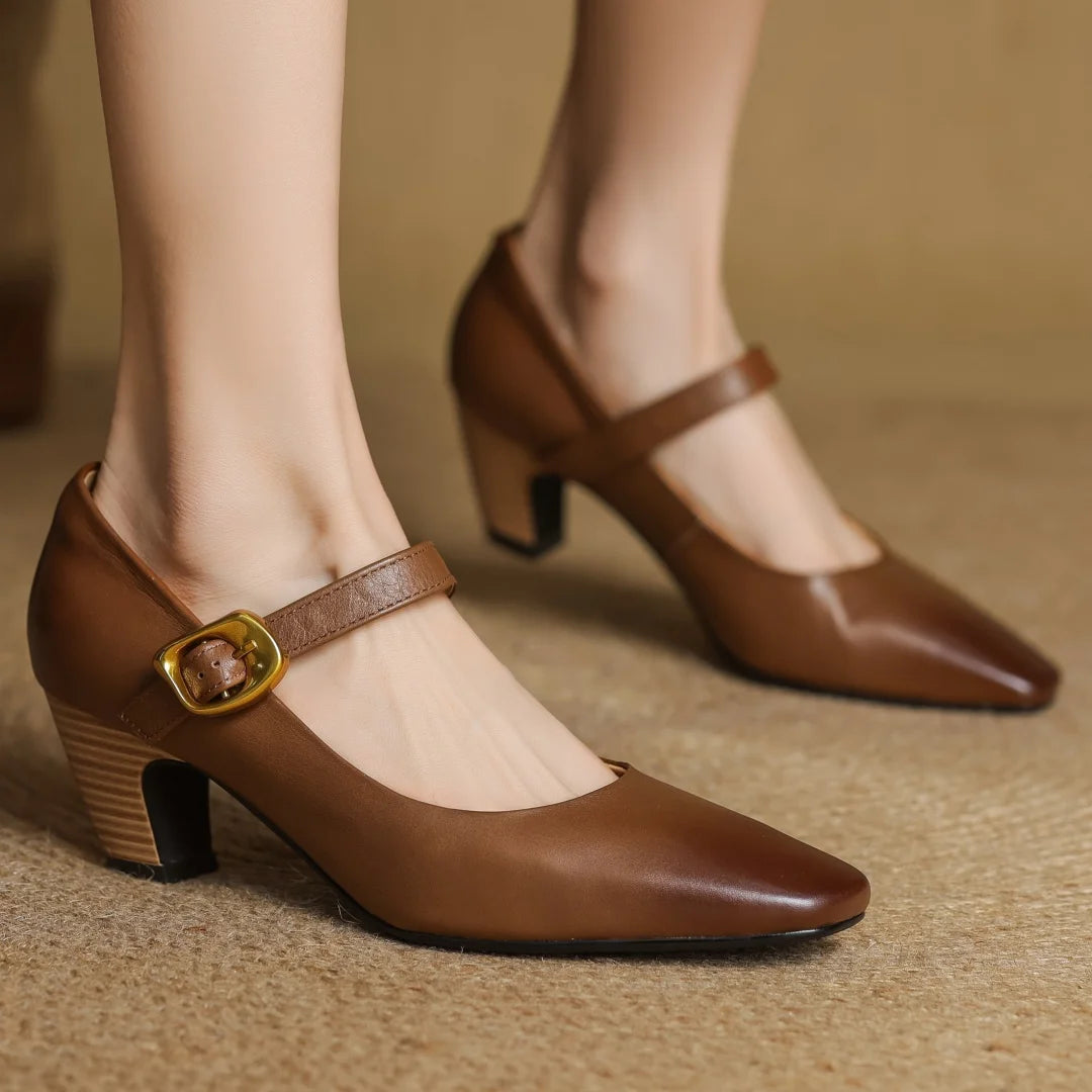 Celina Genuine Leather Heels