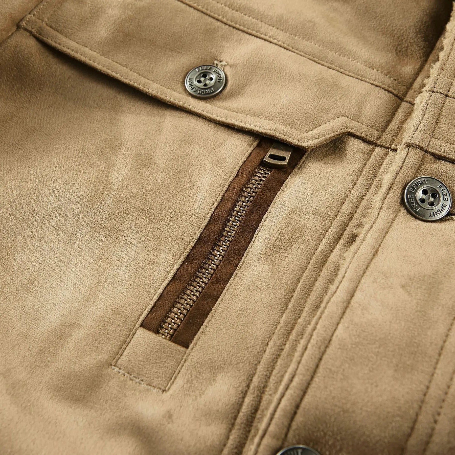 Hudson Fleece-Lined Suede Jacket