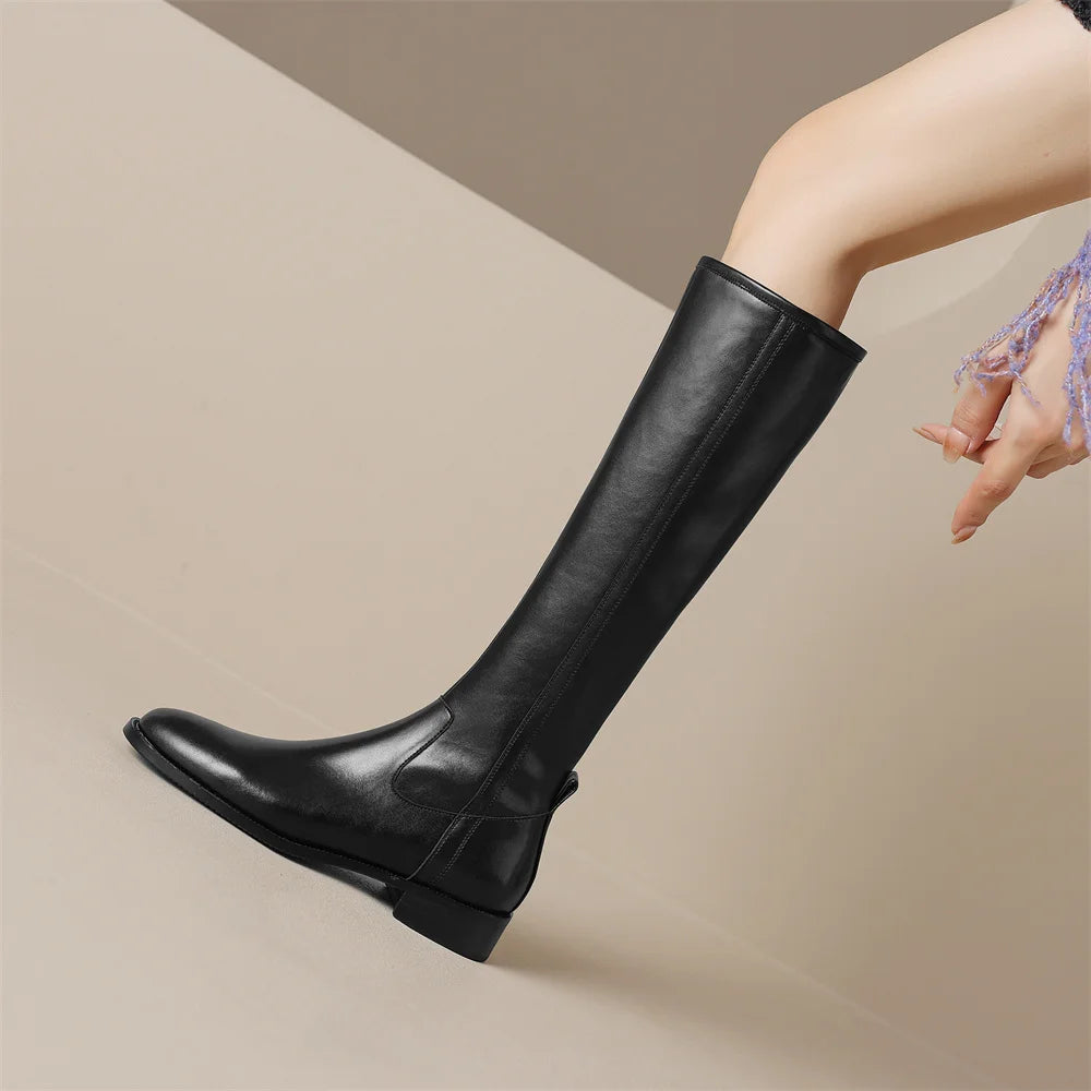 Adeline Genuine Leather Boots