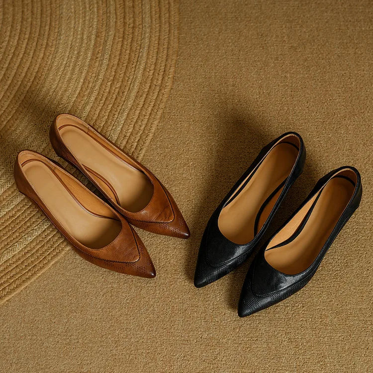 Amalia Genuine Leather Heels