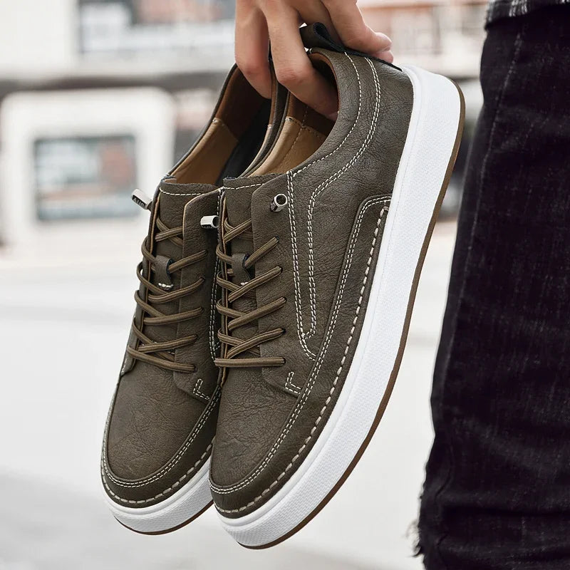 Duncan Genuine Leather Sneakers