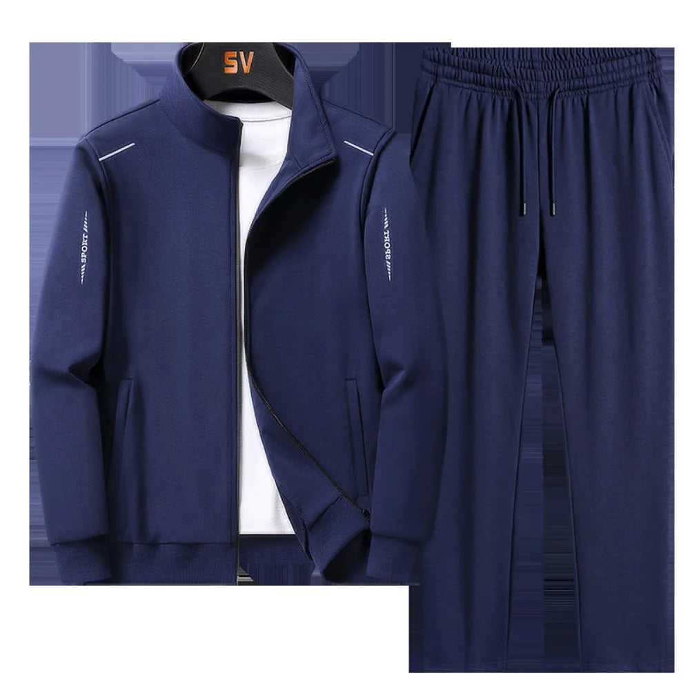 2024 New Fashion Casual Sports Suit Men's and Youth Casual Sportswear Suit Men's Running Suit Long Sleeve Pants Suit
