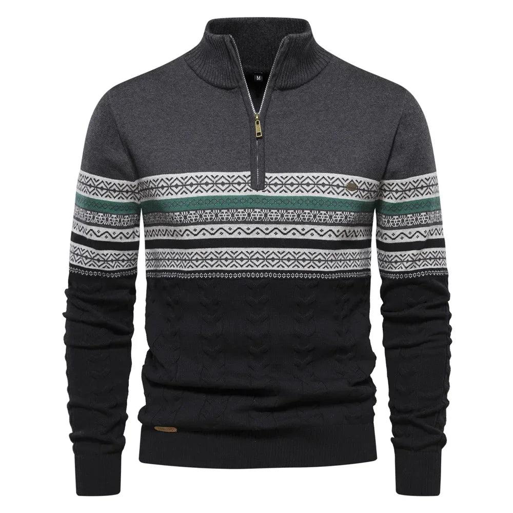 Clayton Collared Winter Knit Pullover