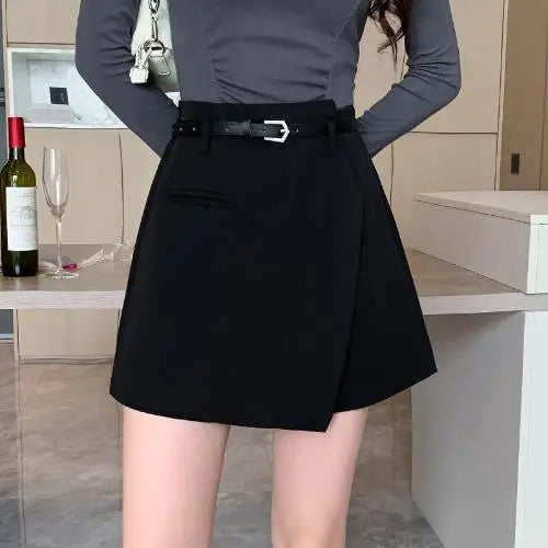 Casual Shorts Women Irregular Wide Leg Creativity Simple Spring All-match Tender Comfortable Temper Leisure Feminine Aesthetic