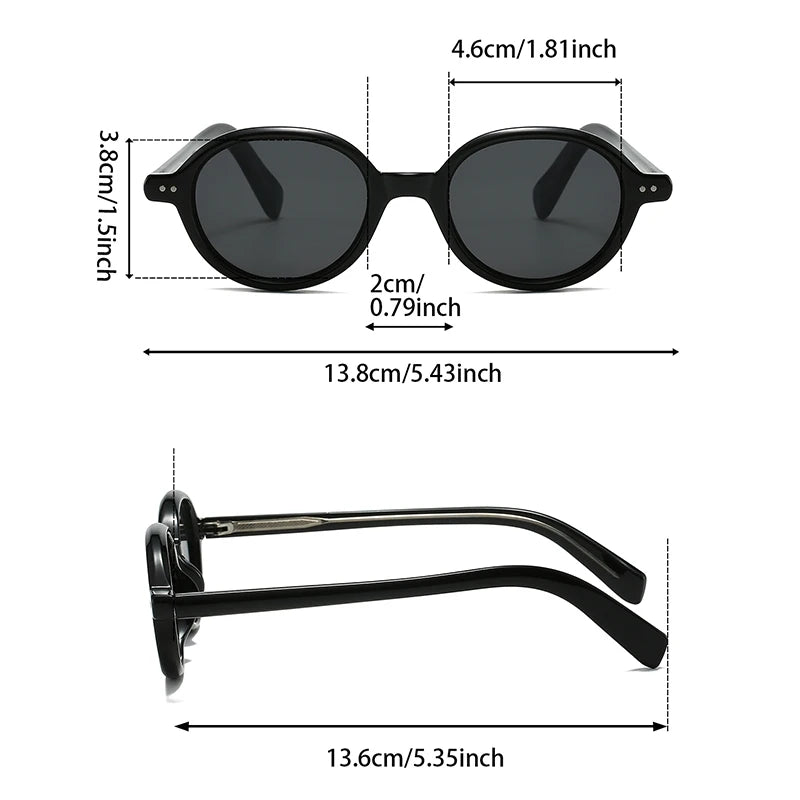 Aura Round Frame Sunglasses
