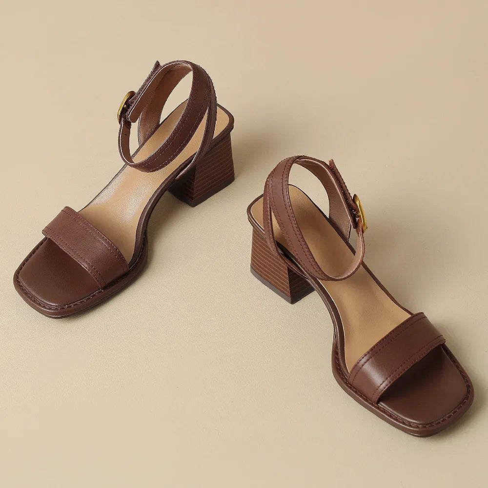 Savona Genuine Leather Heels