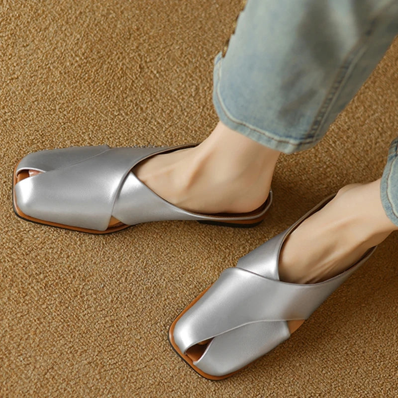 Valentara Crisscross Mules