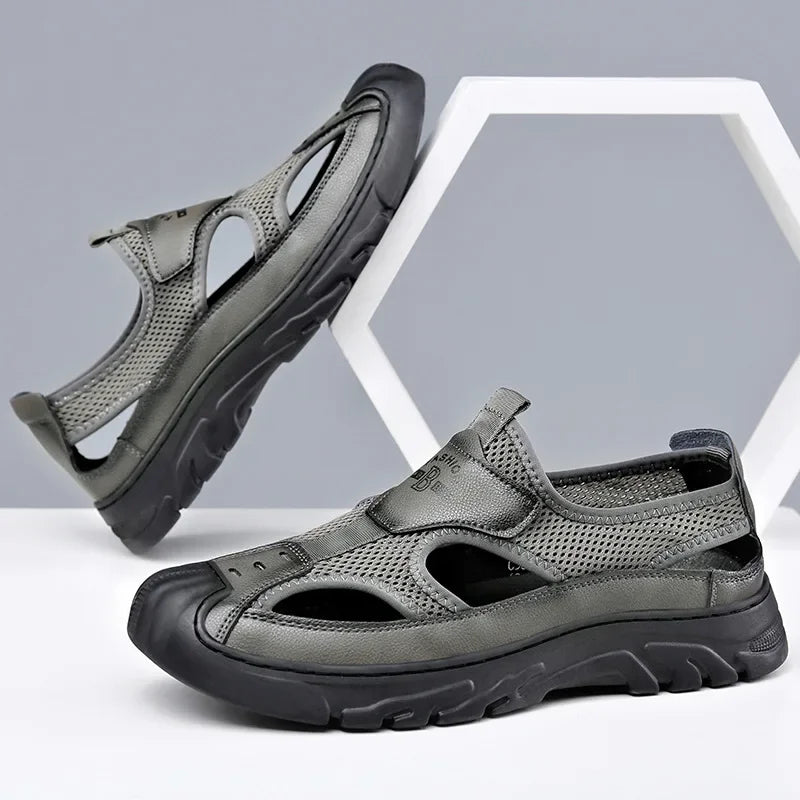 Cassian Genuine Leather Sport Sandals