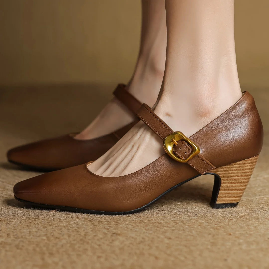 Celina Genuine Leather Heels