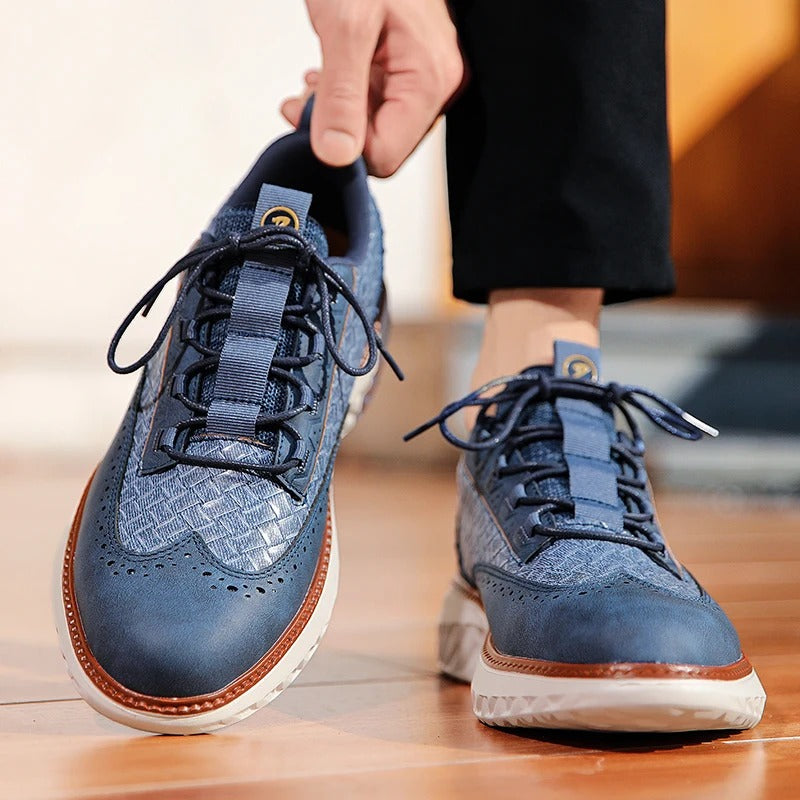 Axton Brogue Leather Sneakers