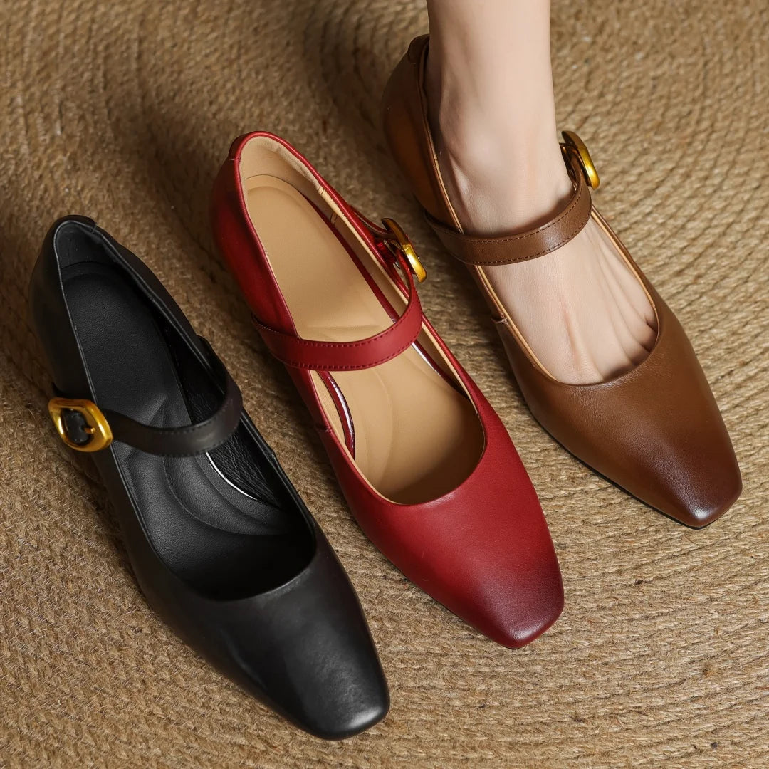 Celina Genuine Leather Heels