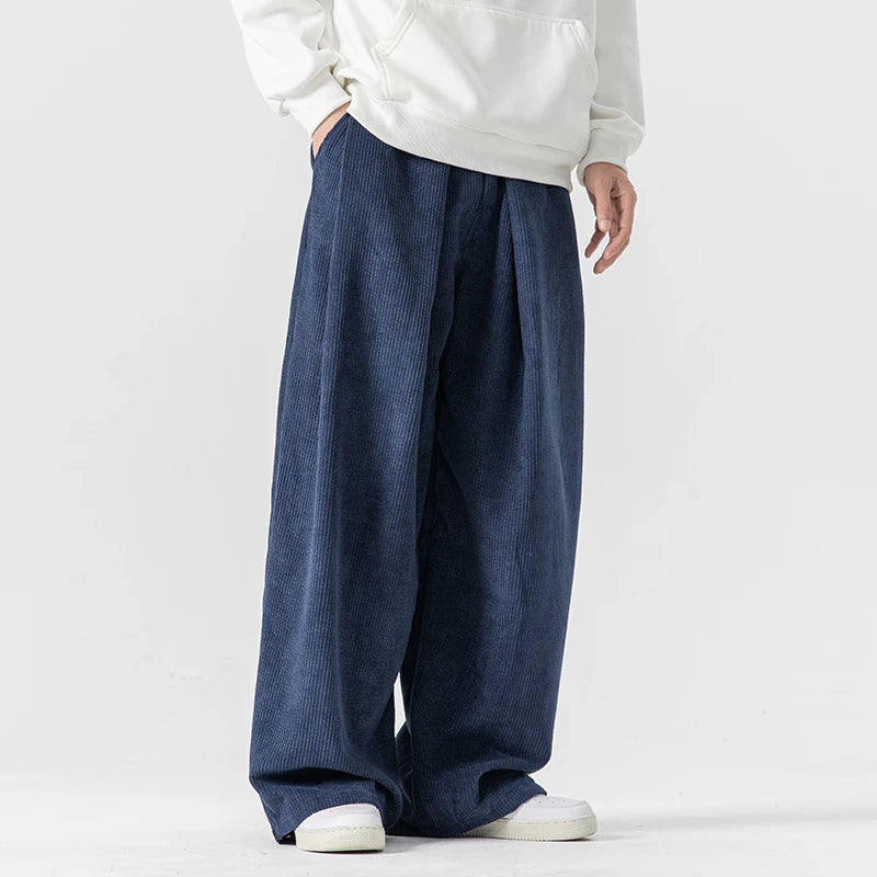 Fuji Wide-Leg Corduroy Sweatpants