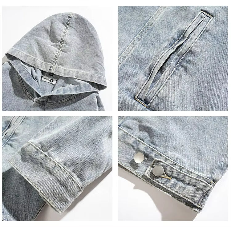 Fade Away Denim Hoodie